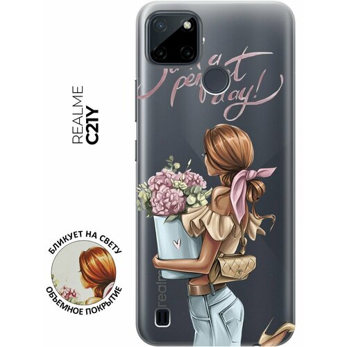 Силиконовый чехол с принтом Suach a Perfect Day! для Realme C21Y / Рилми С21у чехол книжка suach a perfect day на realme c33 рилми с33 с 3d эффектом золотой