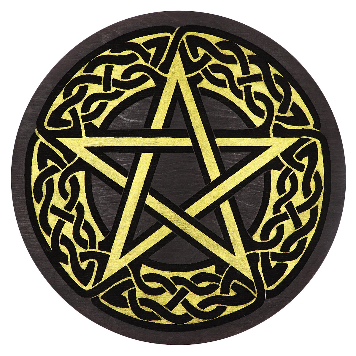 Алтарь для ритуалов SILVARIE "Кельтский Пентакль", 24 см, золотой