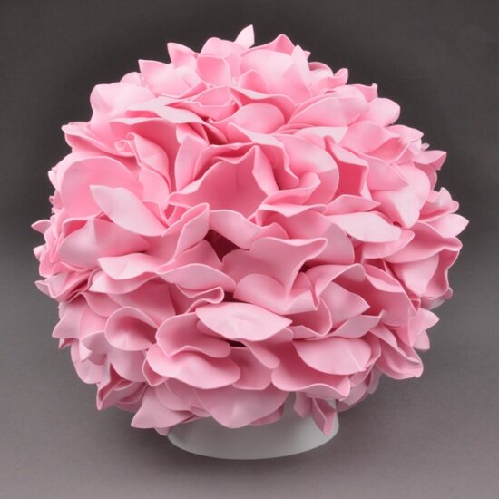 фото Настольная лампа UNIEL ULW-R07 T/3000K/150C/A Гортензия Белый/Светлая роза