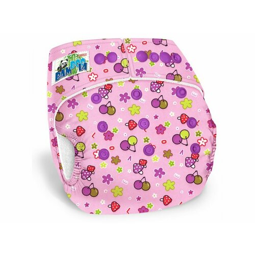 Многоразовый подгузник Bamboola Fleece Ягодки + 1 вкладыш
