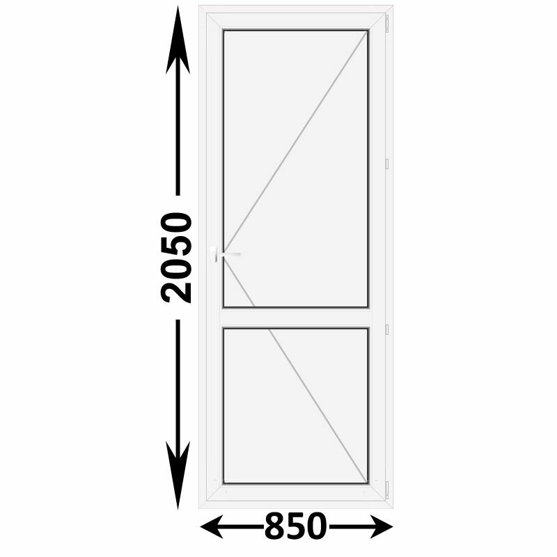 Пластиковая межкомнатная дверь Veka WHS 850x2050 Правая