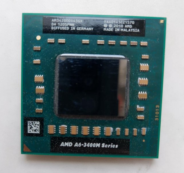 AMD A6-3400M Llano 4 ядра 4 потока Socket FS1 процессор для ноутбука