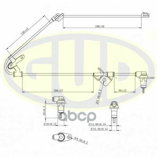 Датчик Abs Задн Mazda 626 Лев GUD арт GABS02020 3001₽