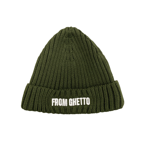 фото Шапка бини from ghetto, размер one size, зеленый