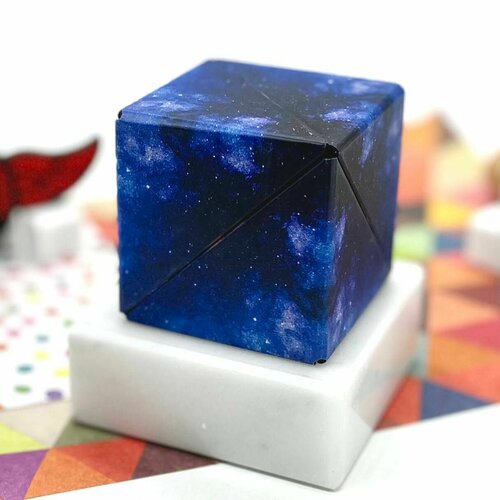 Головоломка анти стресс Бесконечный кубик Shengshou Infinity cube v1 Синий