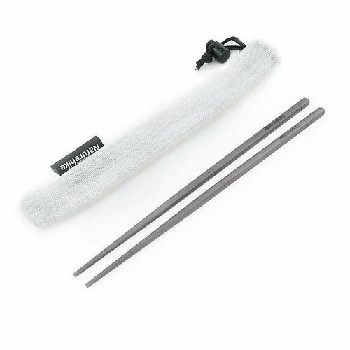 Палочки для еды титан Naturehike Titanium Alloy Outdoor Travel Folding Tableware Chopsticks NH19C001