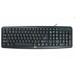 Cbr Клавиатура KB 107 Black USB, Клавиатура 104 кл, офисн.