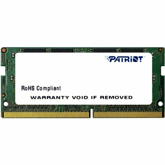 Модуль памяти Patriot Memory DDR3 SO-DIMM 1600Mhz PC3-12800 CL11 - 4Gb PSD34G1600L81S