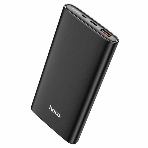 Портативный аккумулятор hoco J83 10000mAh, вх: Micro-USB/ Type-C 18W PD, QC 3.0, вых: USB-Af/ Type-C 20W, LED, чёрный