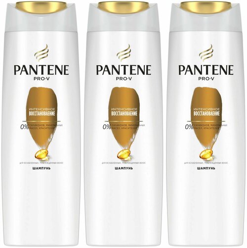 Pantene Pro-V Шампунь для волос, Интенсивное восстановление, 250 мл, 3 шт