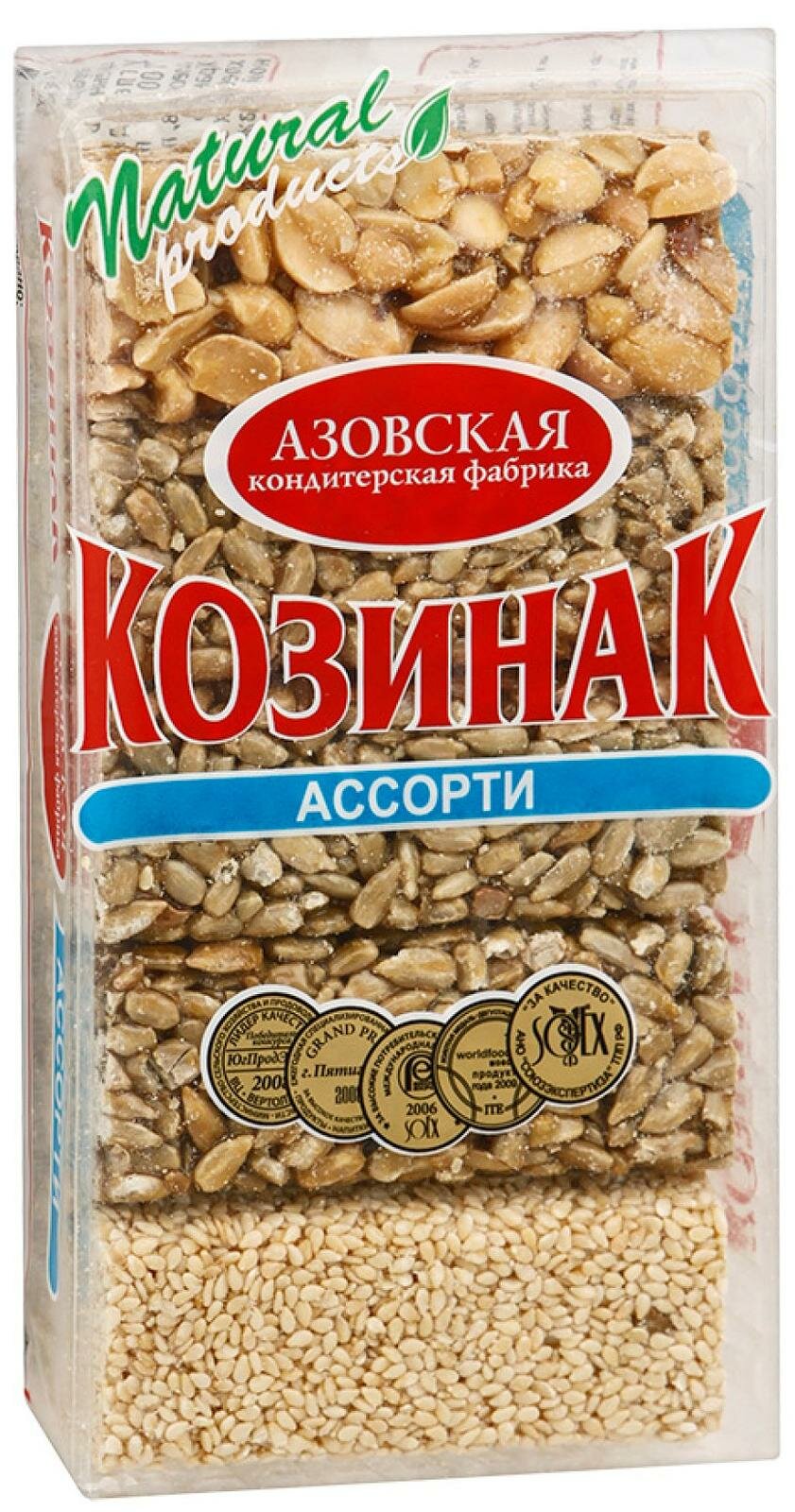 Упаковка 11 штук Козинак Азовская КФ ассорти упак (коррекс) 280г