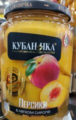 Персики в лёгком сиропе "Кубаночка" 750гр.