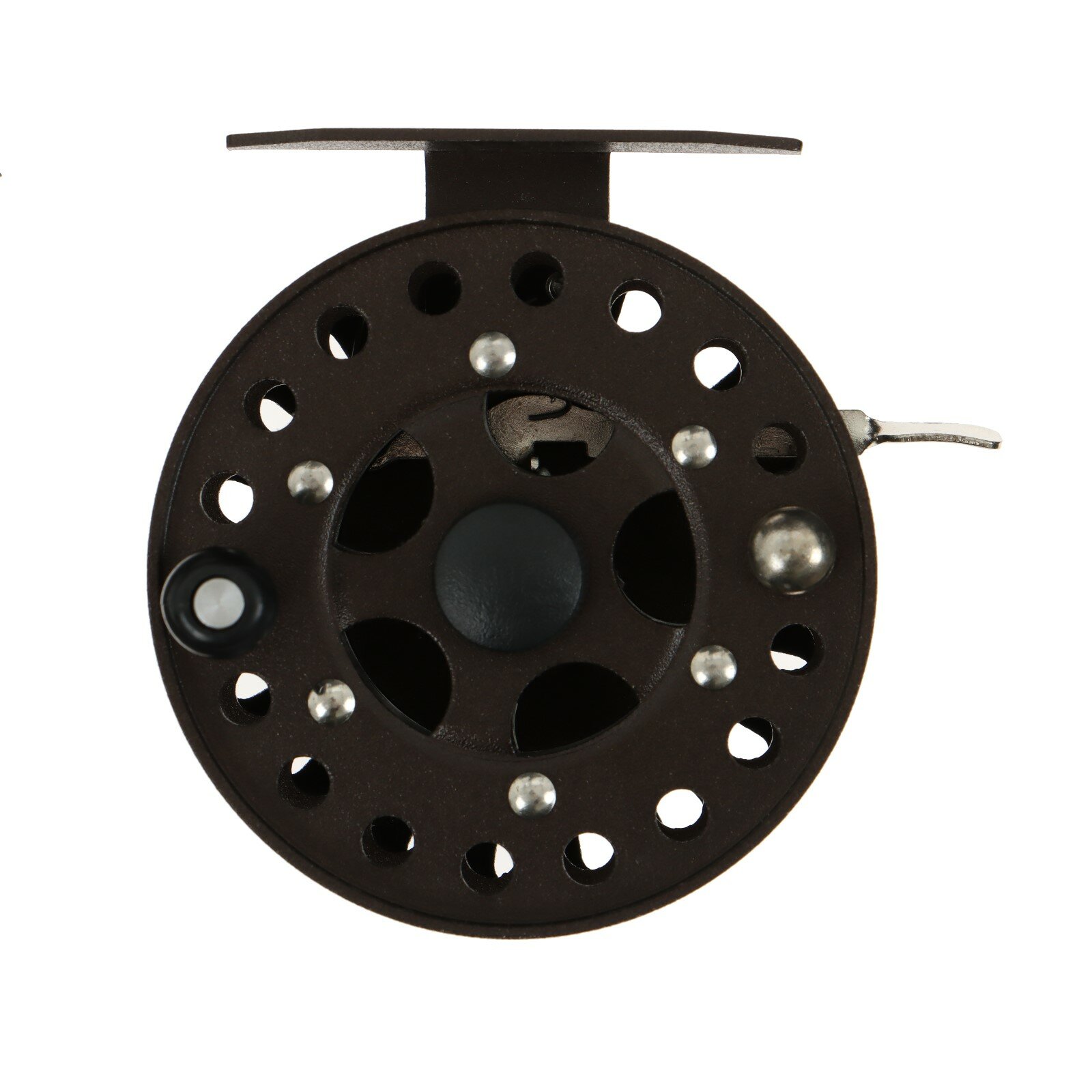 Катушка инерционная, металл, диаметр 7.5 см, цвет коричневый, HF75 9913263