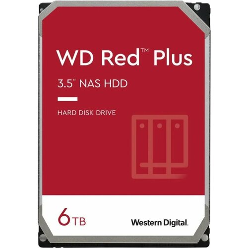 Жесткий диск SATA 6TB 6GBS 128MB RED WD60EFZX WDC 27805₽