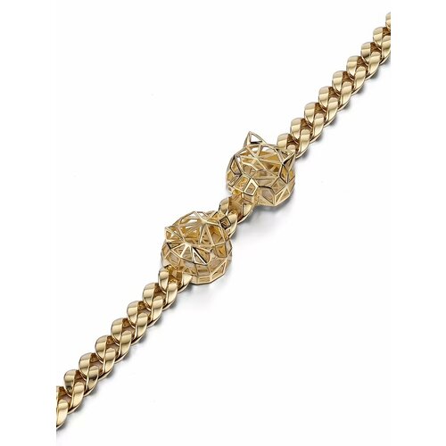 Браслет YA ZOLOTO, желтое золото, 585 проба, длина 19.5 см.