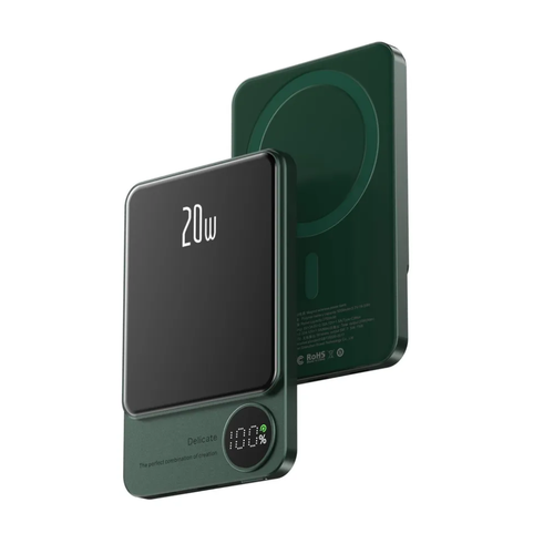 Портативный аккумулятор Magnetic Wireless Charging Green 2090₽