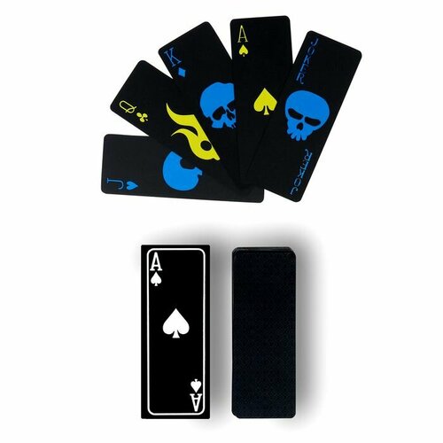 Карты игральные пластиковые Mini светящиеся водонепроницаемые 30 мкм 87 х 32 см 582₽