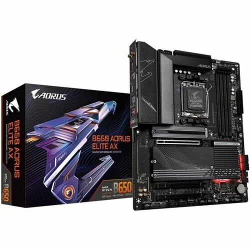 Материнская плата GIGABYTE B650 A ELITE AX V2 SocketAM5 AMD B650 ATX Ret 22969₽
