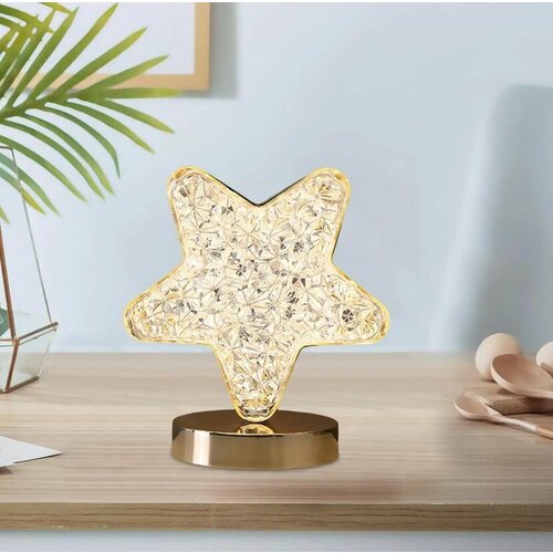 Светильник настольный беспроводной Кристалл TH120-28 Ночник Лампа настольная сенсорная 787₽