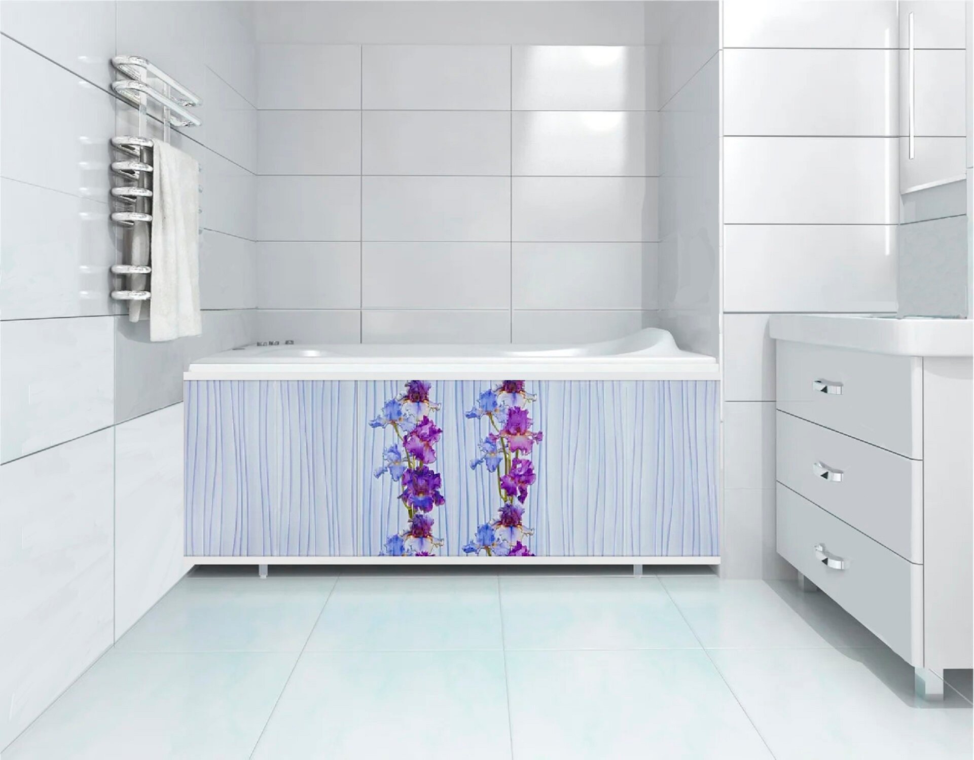 фото Экран под ванну "Ирис" 150 см DM PLAST