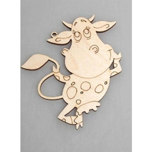 Деревянные заготовки Декупаж Коровка 3 шт