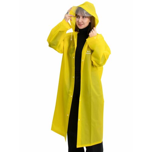Дождевик Следопыт, EVA, желтый, летний, 46 размер, 66 см x 115см