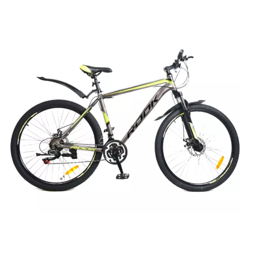 Велосипед горный 275 ROOK MA270D рама 19 серыйжелтый 18146₽
