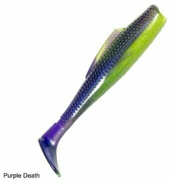 Z-man Minnowz 3" Purple Death, мягкая приманка для рыбалки (6шт,7,62см)