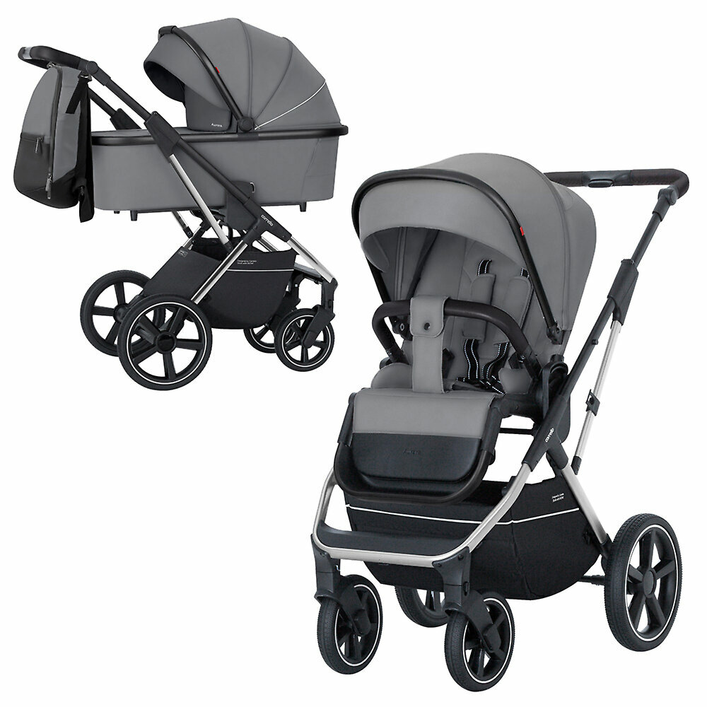 Коляска 2в1 Carrello Aurora, цвет Carbon Grey