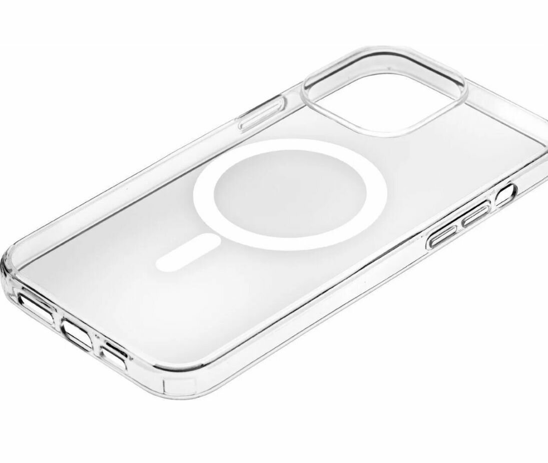 Чехол для iPhone 13 (6.1") пластиковый Magnetic Прозрачный — фото 1
