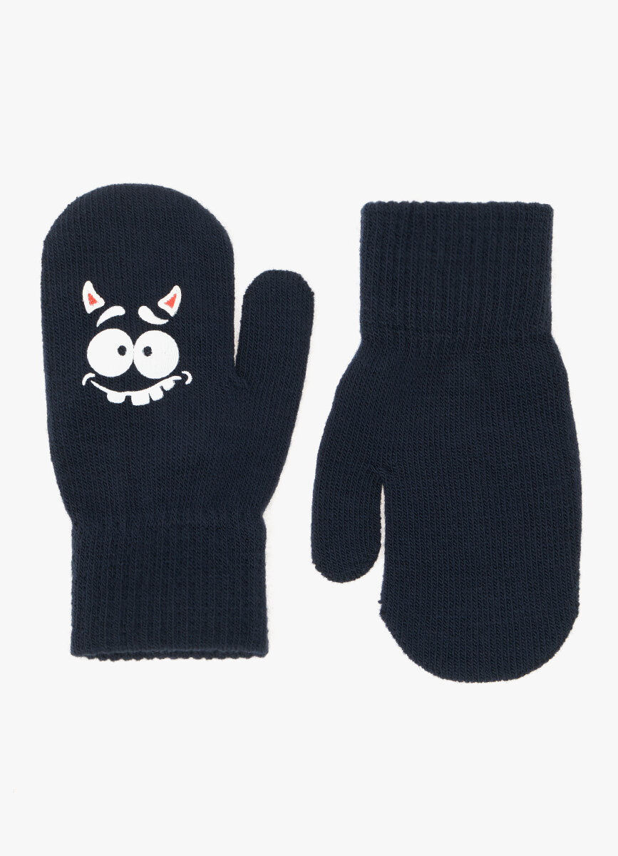 фото Варежки детские для мальчиков, FUNDAY, VAB55CF16-68, темно-синий, S/M (RU 3-8 лет)