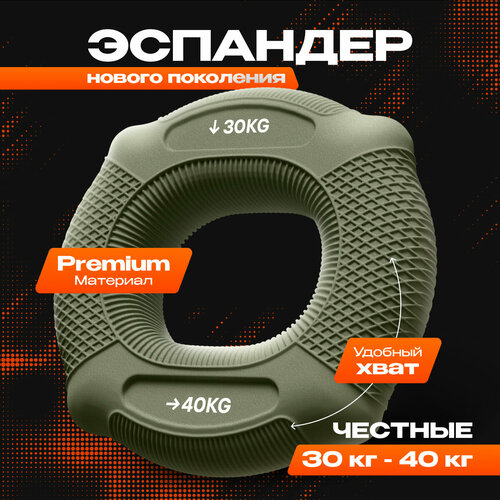 Эспандер кистевой силиконовый круглый для рук кольцо 30кг - 40кг 1 шт 900₽