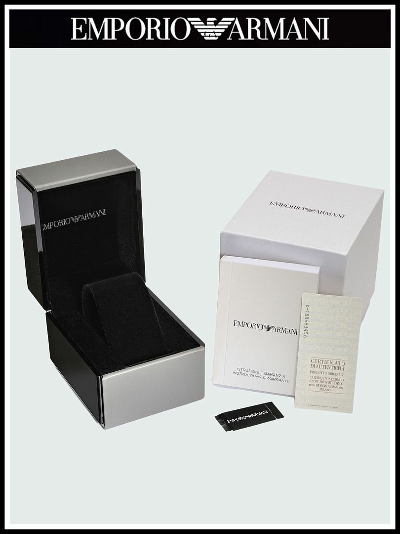 Наручные часы EMPORIO ARMANI, серебристый/розовый — фото 1
