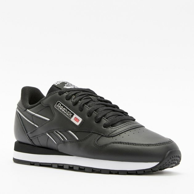 Кроссовки Reebok CLASSIC LEATHER черный, Размер 45,5