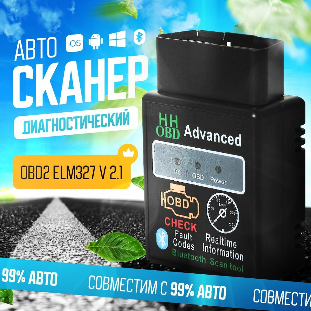 Автосканер для диагностики автомобиля, диагностический сканер obd2
