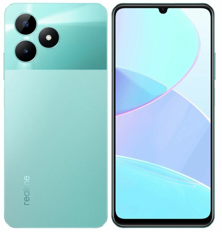 6,74" Смартфон realme C51 4/64 ГБ (631011000844) 2023, зеленый