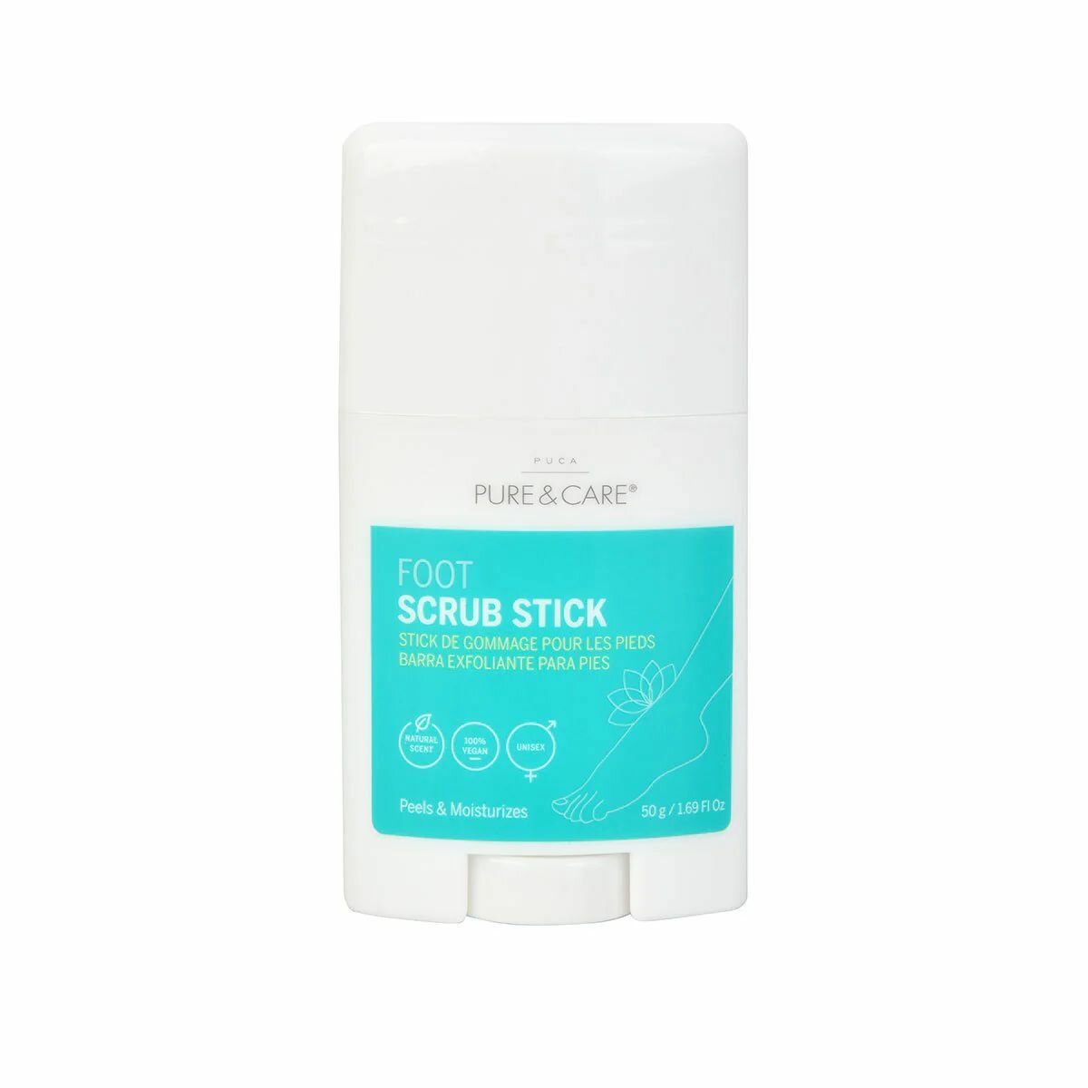 Pure  Care Скраб для ног Foot Scrub Stick 50 г Китай
