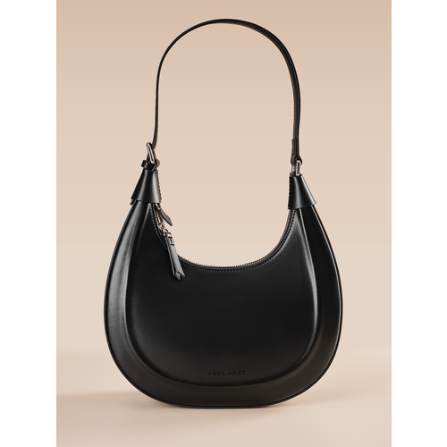 Сумка хобо JACK ARNO фактура матовая черный 9035₽