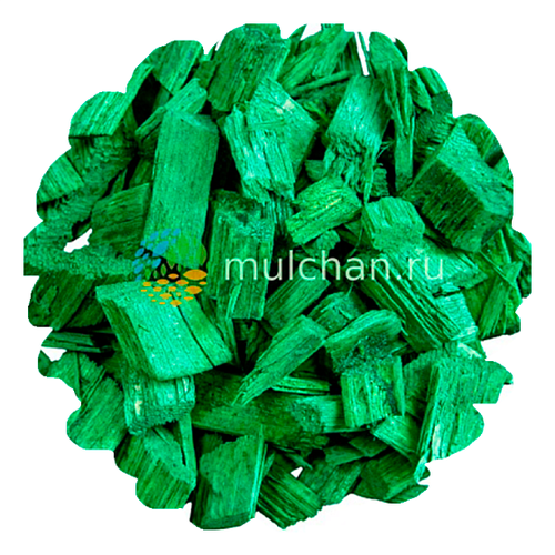 Щепа декоративная (зеленая), 60 л.
