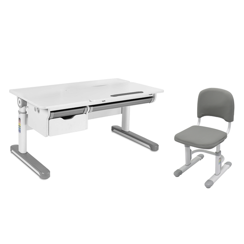 Комплект парта Creare Grey + стул SST3D Grey