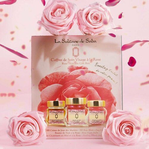 LA SULTANE DE SABA Coffret de soins visage la Rose Набор невесты для ухода за кожей лица 9400₽