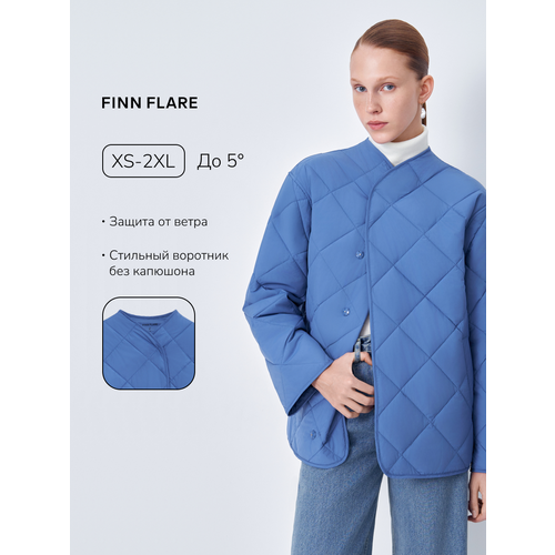 фото Куртка finn flare fae11051, размер l(170-96-102), синий