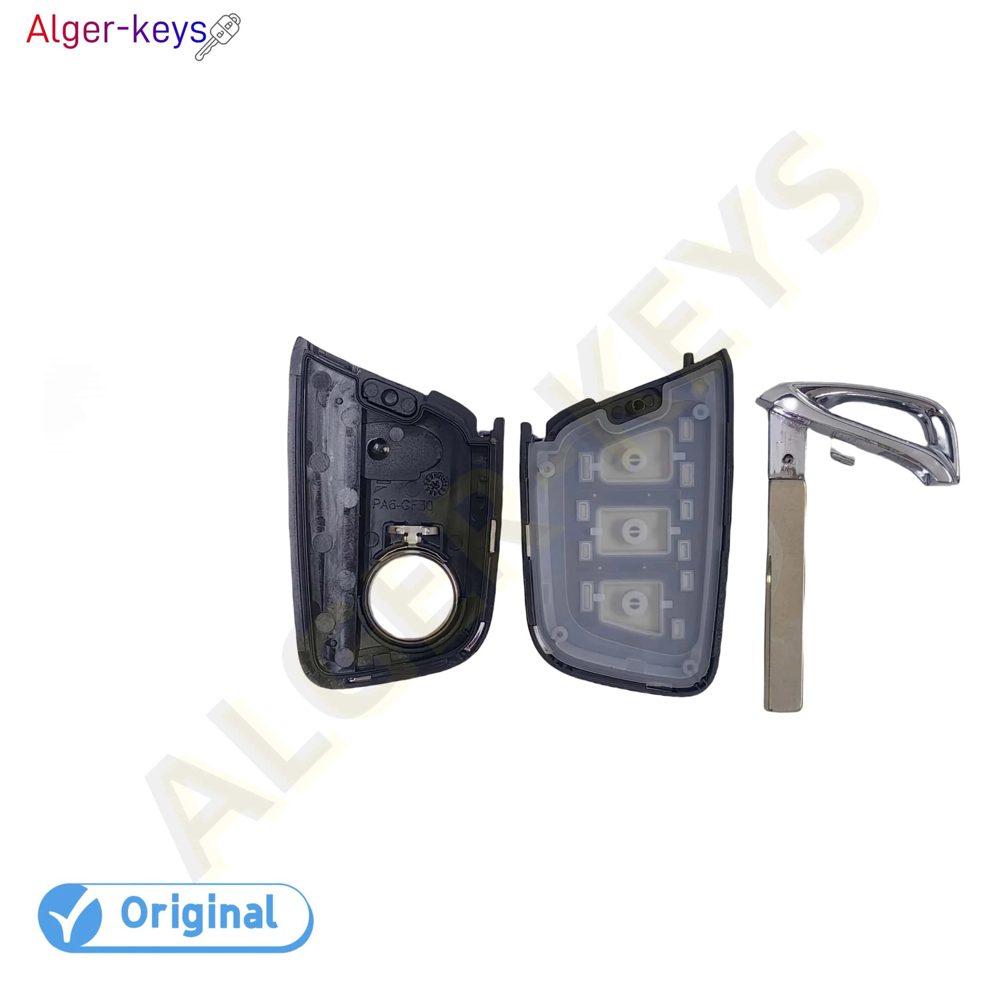 Оригинальный смарт-ключ Alger-keys с 3 кнопками для JAC T6 T8 IEV7S A5 X4 X7 IC5 IEV T50 S2 S3 S4 S5 S7 Refine M6 Smart Remote Key Original 1 Shell