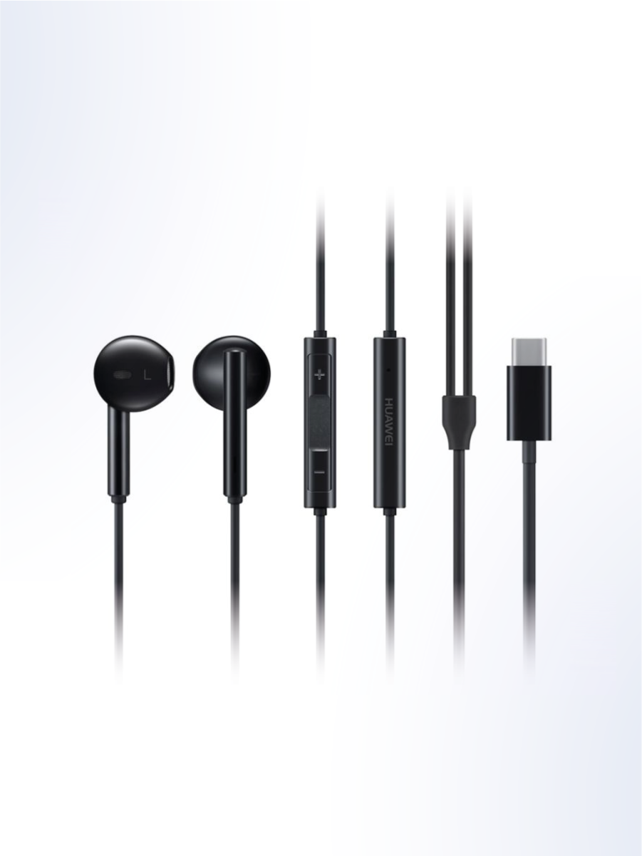 Проводные наушники с гарнитурой HUAWEI CM33, USB Type-C, черный — фото 1