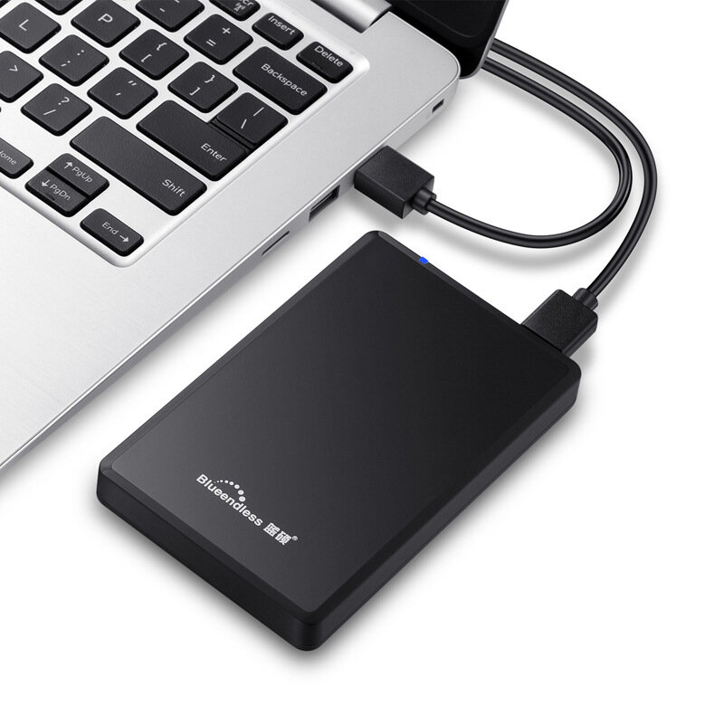Внешний жесткий диск(750ГБ) Blueendless "Black"HDD USB 3.0 — фото 1