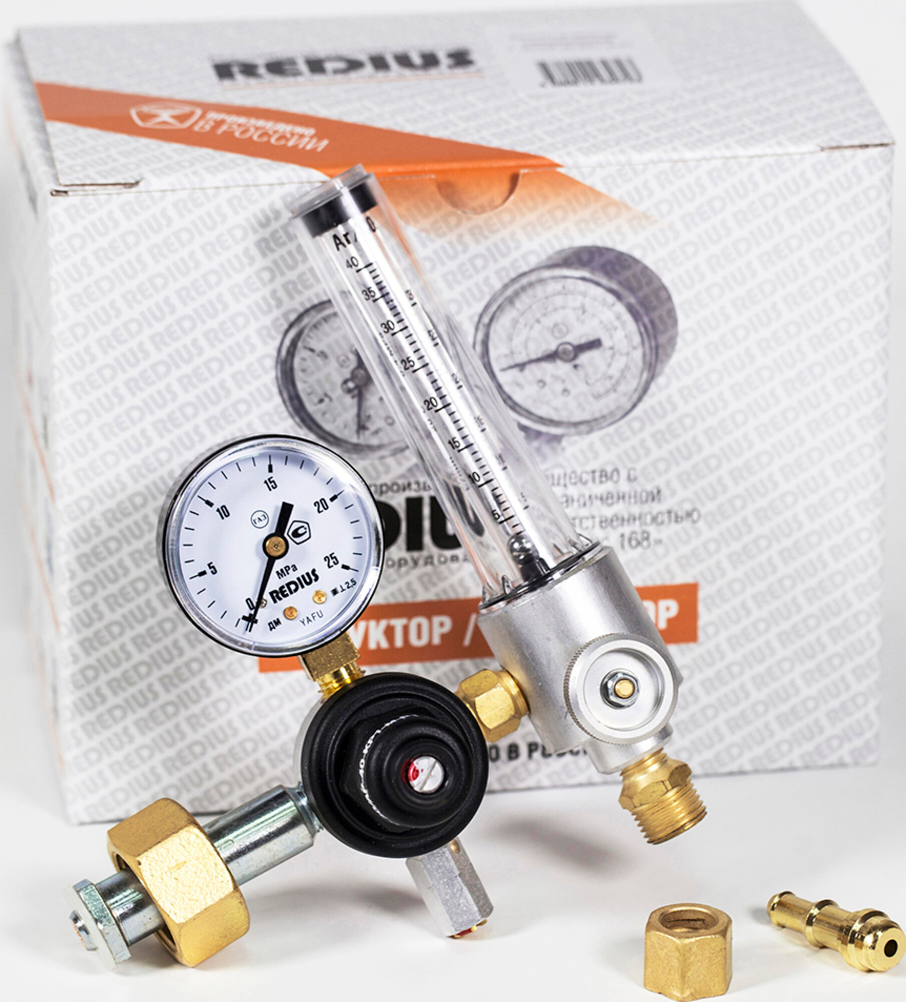 Регулятор комбинированный редиус У-30/АР-40-КР1-м-Р1 с ротаметром — фото 1