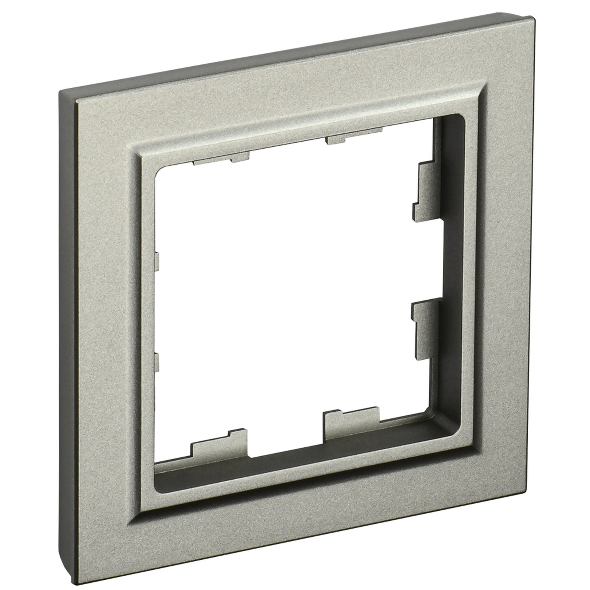 Рамка IEK BRITE РУ 1 БрШ  1 местный  накладной монтаж  шампань