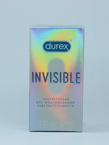 Изображение товара Презервативы Durex Invisible ультратонкие для максимальной чувствительности, 12 шт в упаковке