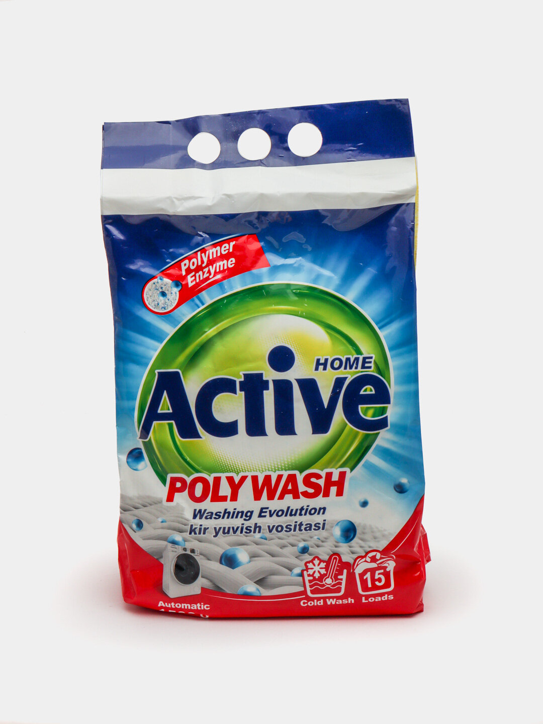 Порошок Active для стирки всех видов тканей автомат с ароматом Свежести 1,5кг