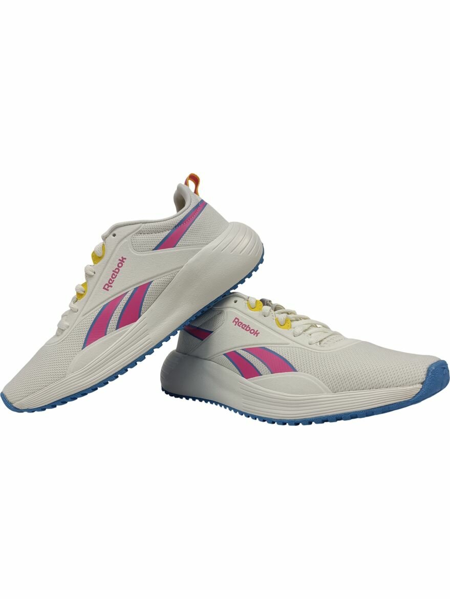 Кроссовки Reebok Lite Plus 4 W, полнота F, размер 5,5 US, бежевый/голубой/желтый — фото 1